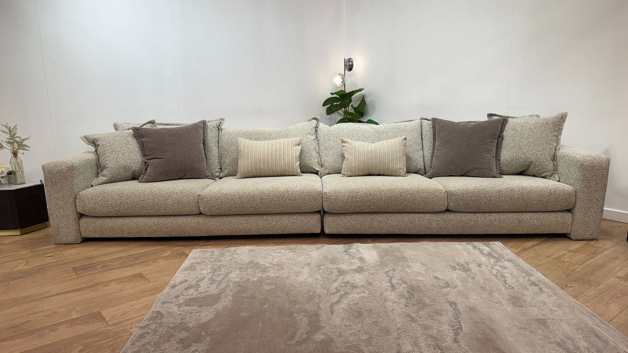 Sofology Cove Fabric Grande in Artisan Chenille Ecru Mix