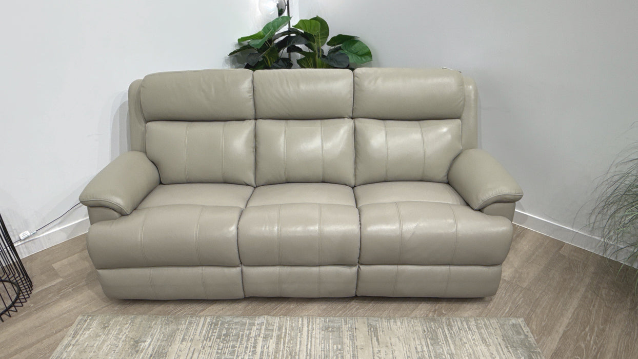 Sofology Gracie Leather 3 Seater in Trusty Sheen Lead Grey