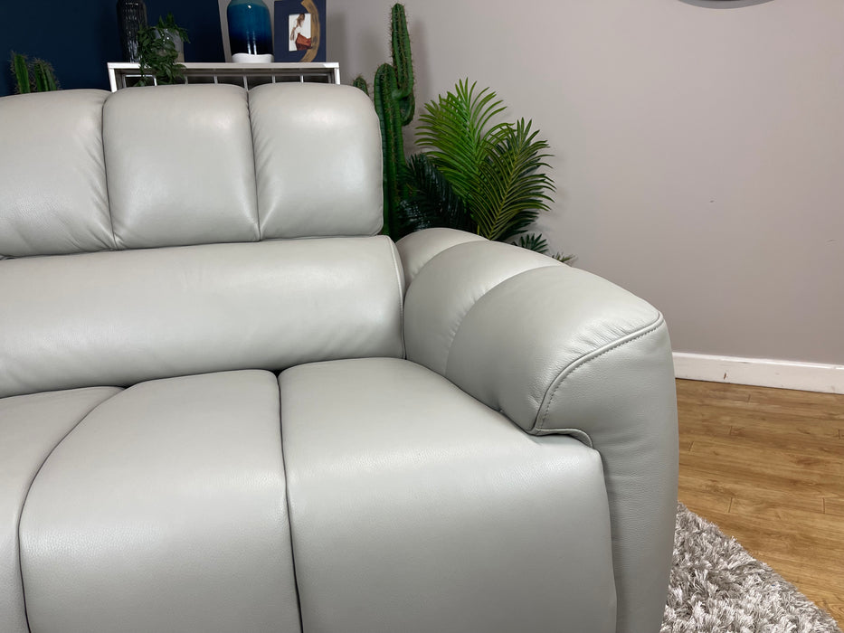 Nobu Leather Loveseat - Trusty Sheen Lead Grey (WA2)