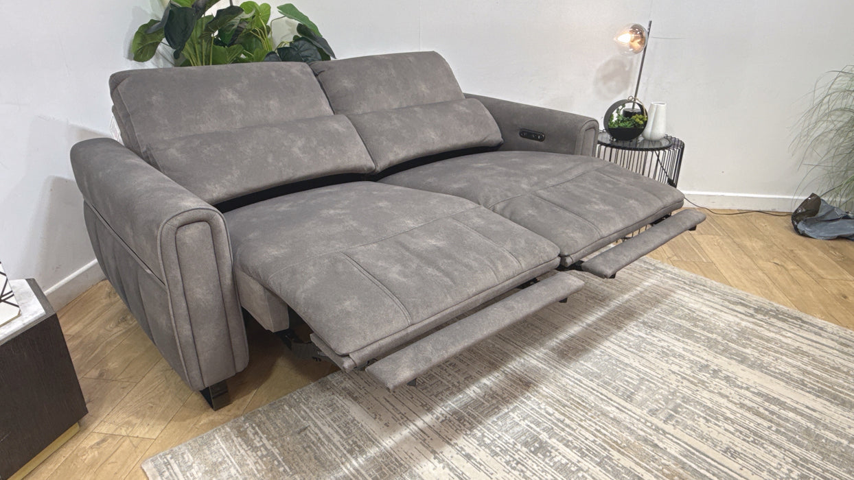 Sofology Ravello Fabric 2.5 Seater Power Recliner in Lifestyle Flecked Mocha