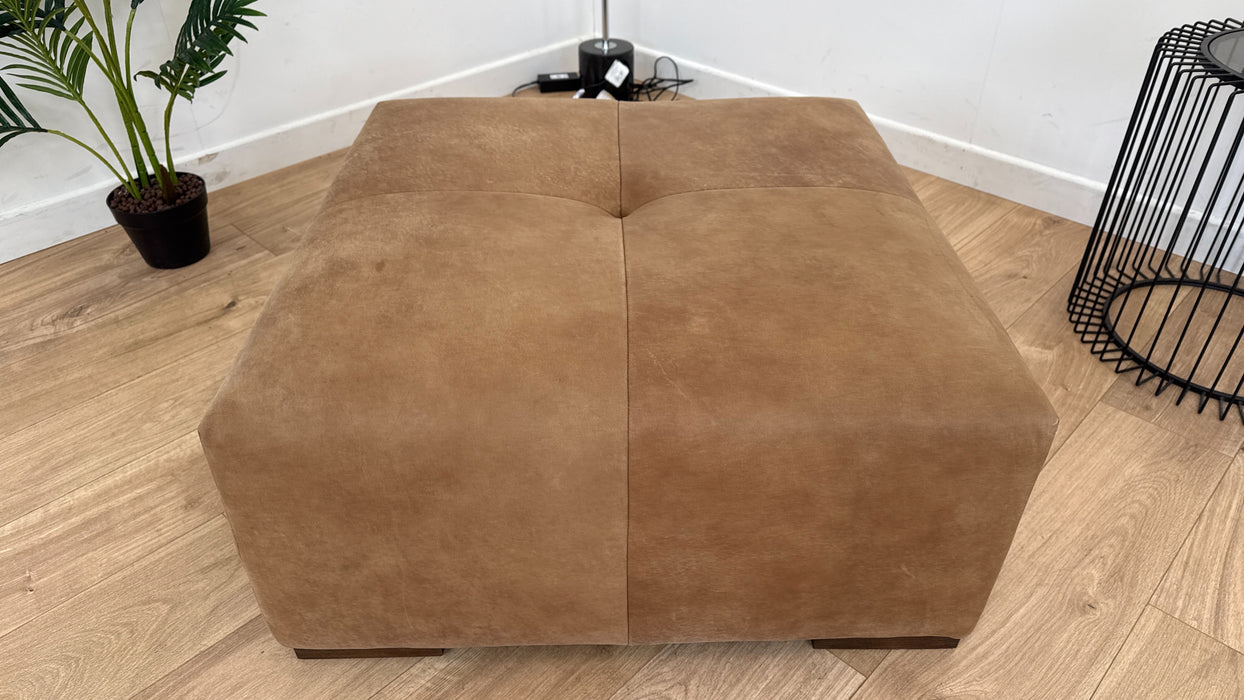 Artisan - Leather Footstool - Character Tan