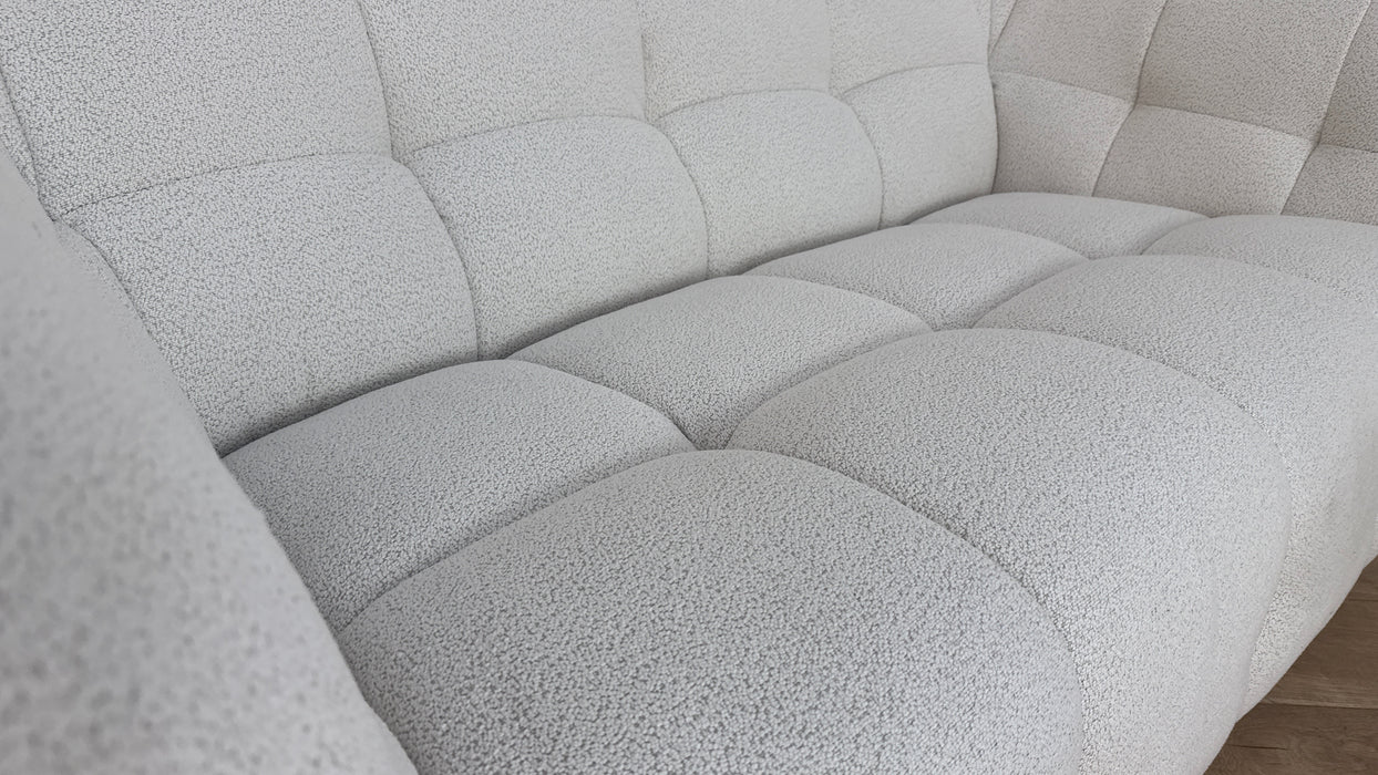 Sofology The Lunar Fabric 2 Seater in Woven Boucle Linen