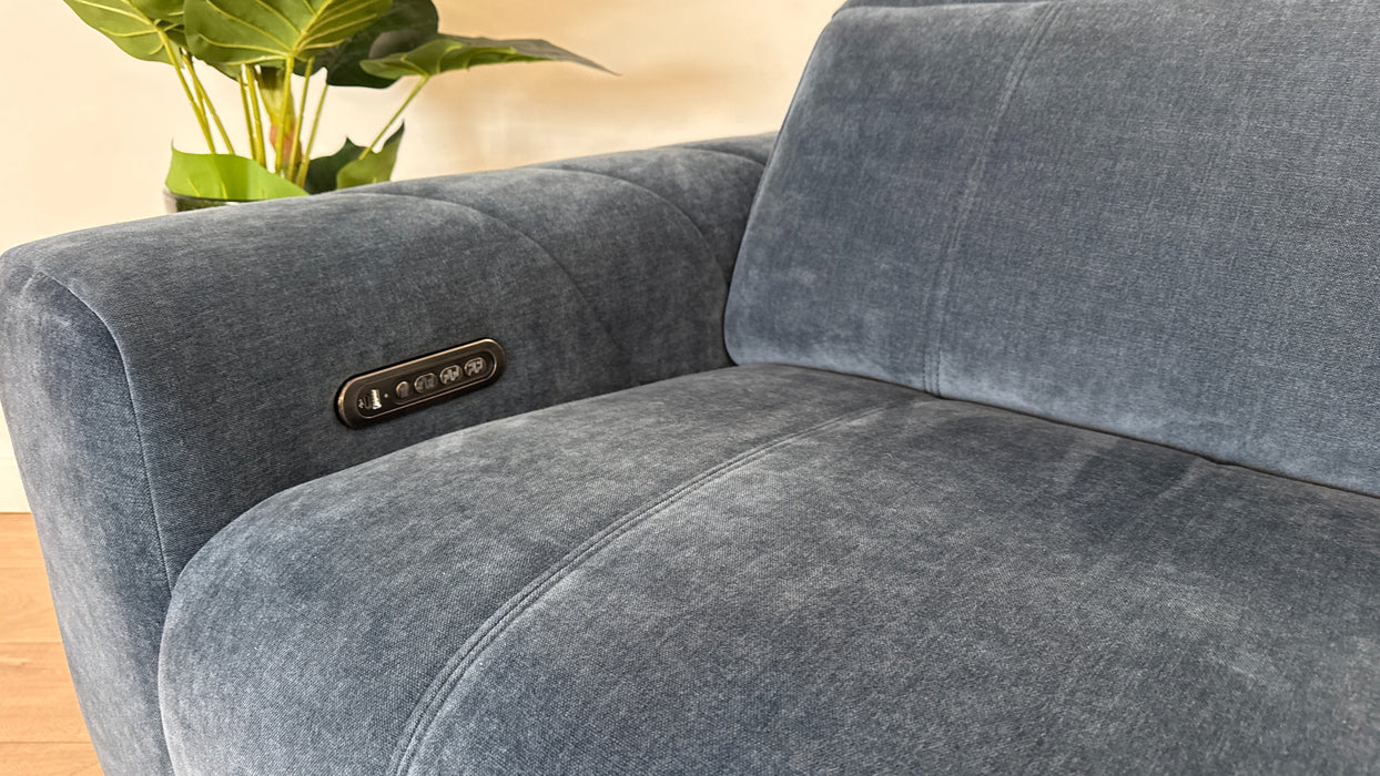 Sofology Allure Fabric Recliner 2.5 in Denim