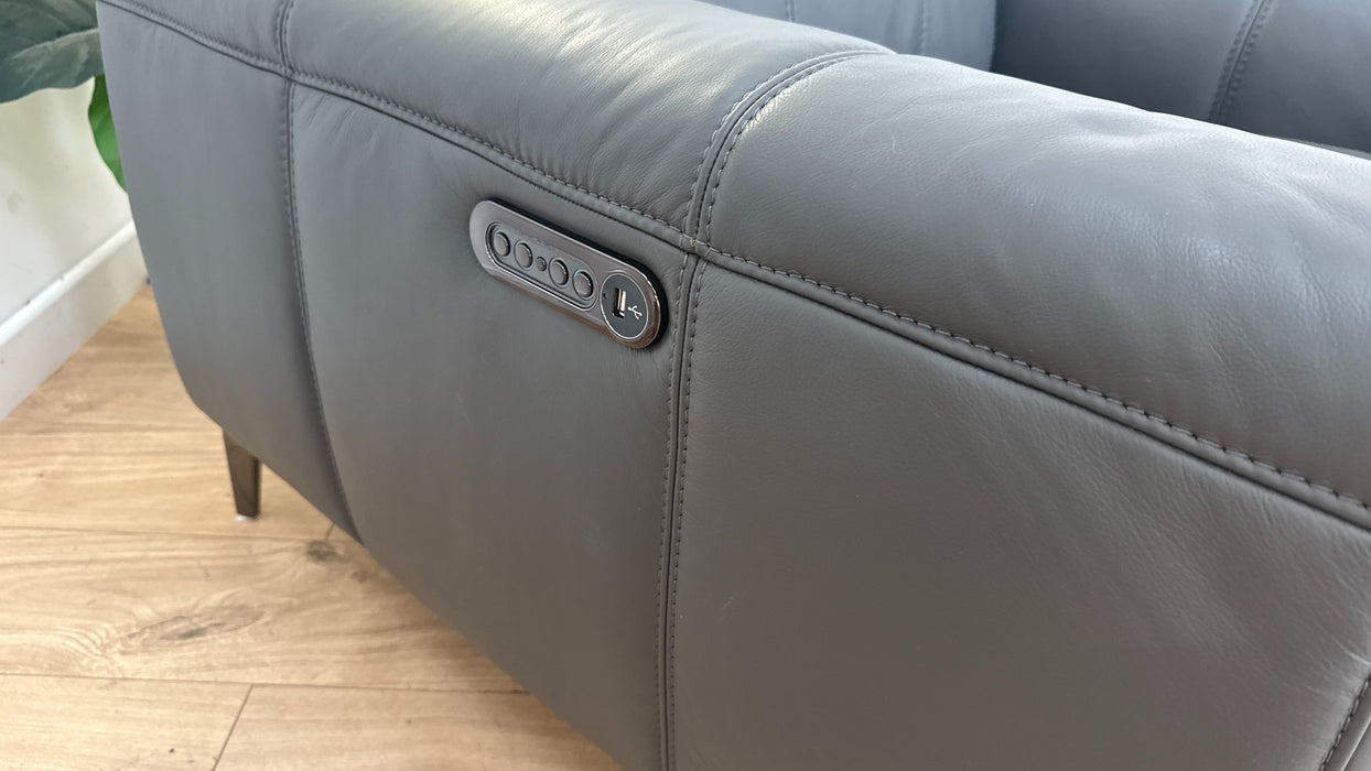 DFS The Jagger Leather Chair in Shadow