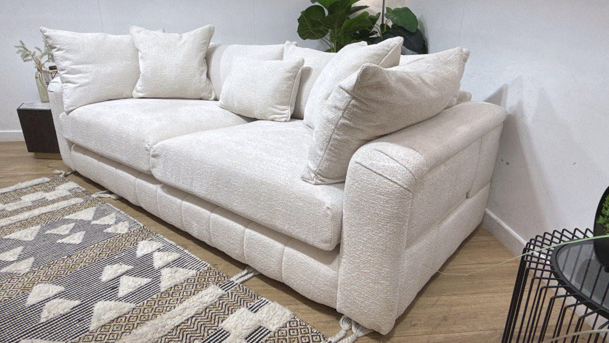 Sofology Westwood Fabric 4 Seater No Trim in Soft Boucle Ecru