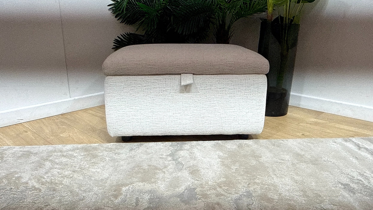 Sofology Designer Footstool in Cloud Cool Cream