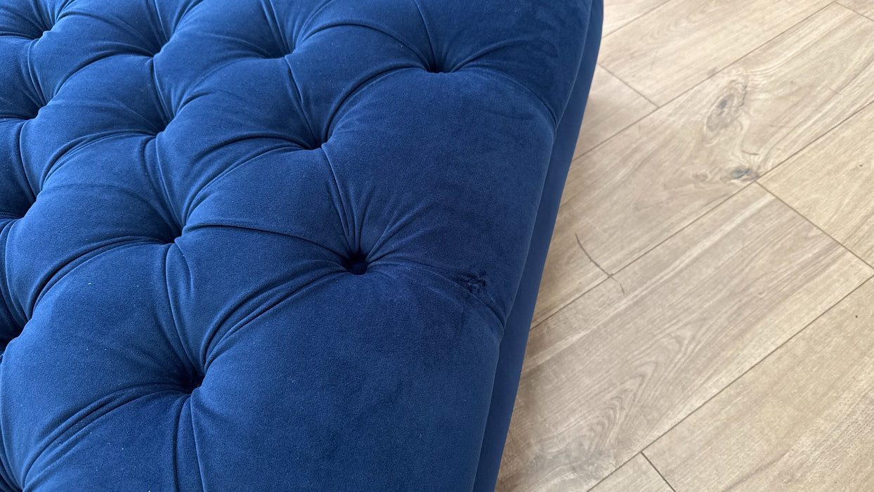 DFS Windsor	Fabric Footstool in Navy
