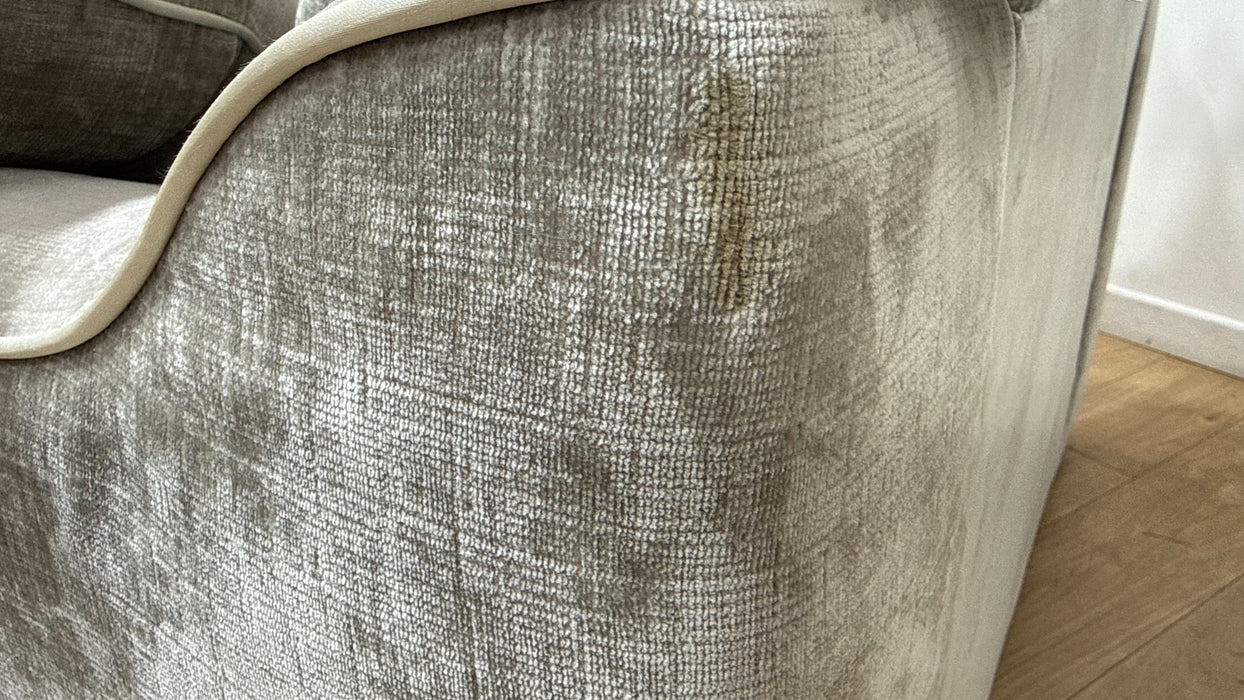 Sofology Georgio Fabric Loveseat Extra Flex Interior in Luxe Chenille Stone Mix
