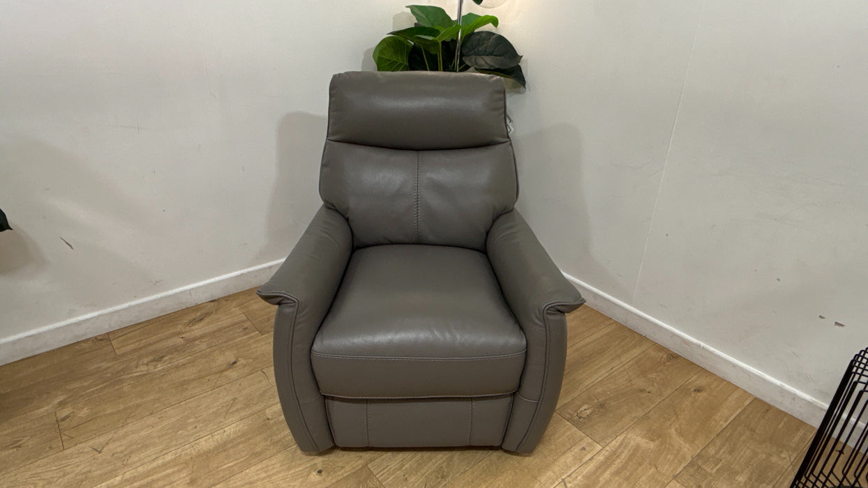 DFS Spiral Leather Swivel/Rocker Chair — The Sofa Clearance Outlet