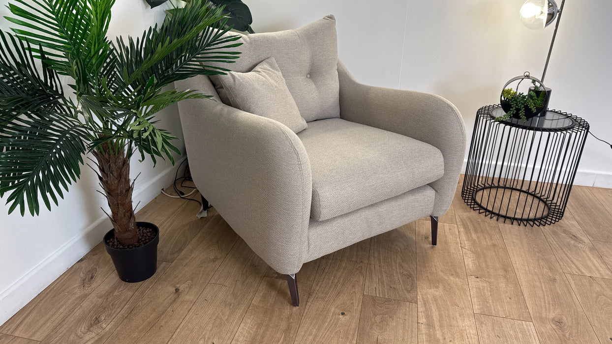 Sofology Ambleside Fabric Chair in Bentley Taupe
