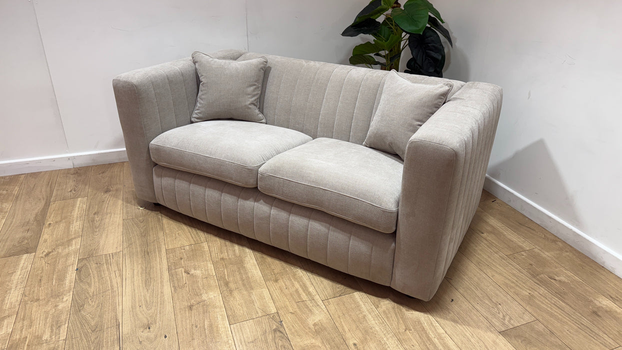 Sofology Astoria Fabric 2 Seater in Vintage Chenille Pebble