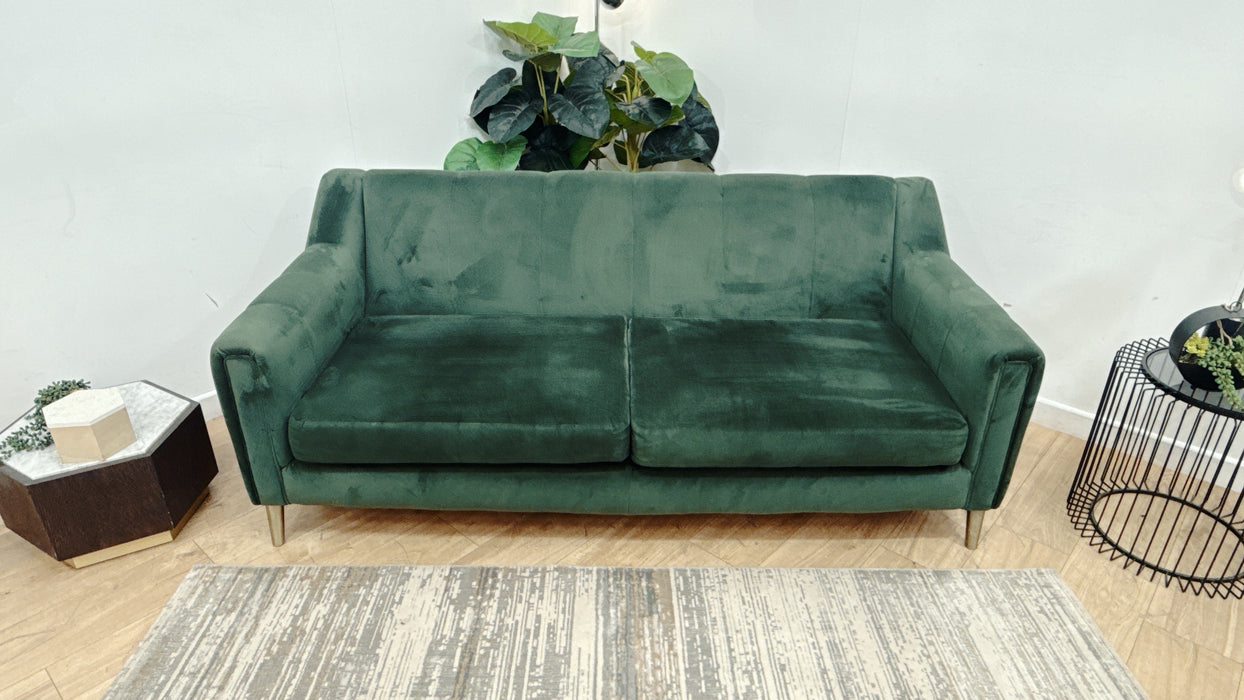 Sofology Ivanna Fabric 3 Seater in Festival Spotted Emerald Mix