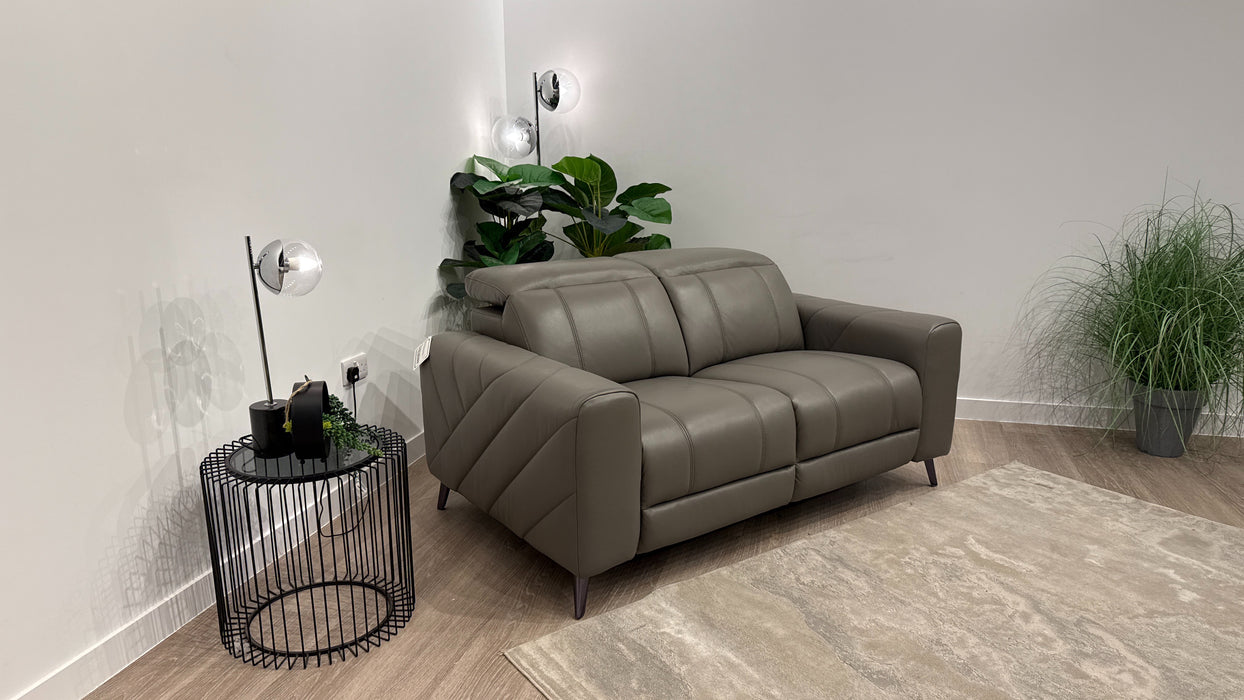 Sofology Allure Leather 2 Seater in Trusty Embossed Elephant