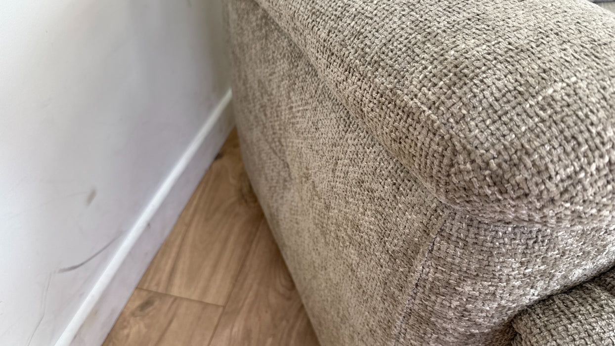 Sofology Gracie Fabric 3 Seater in Hopsack Chenille Linen