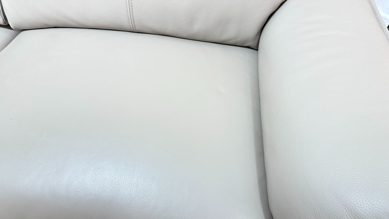 Sofology Arlo Leather 2.5 Seater Power Recliner in Trusty Embossed Stone