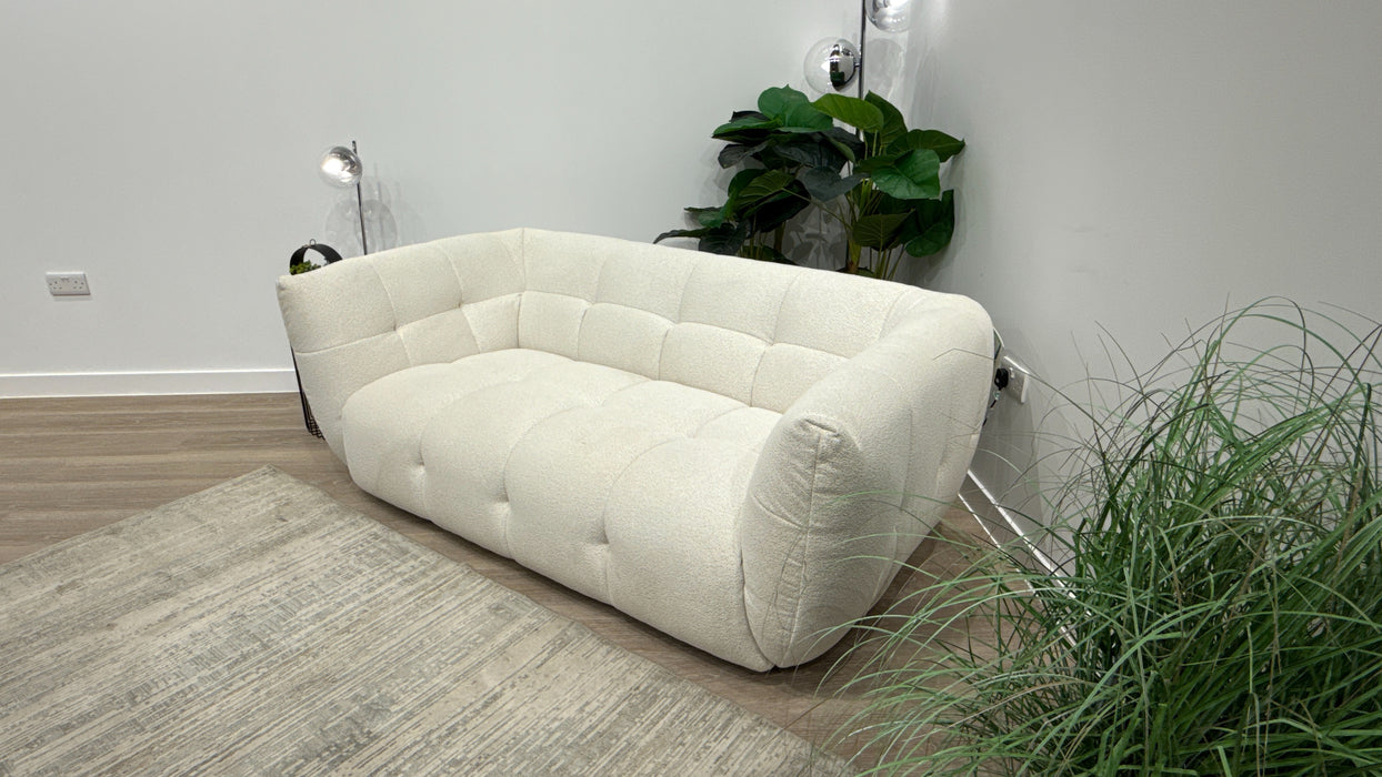 Sofology Lunar Fabric 2 Seater in Woven Boucle Linen