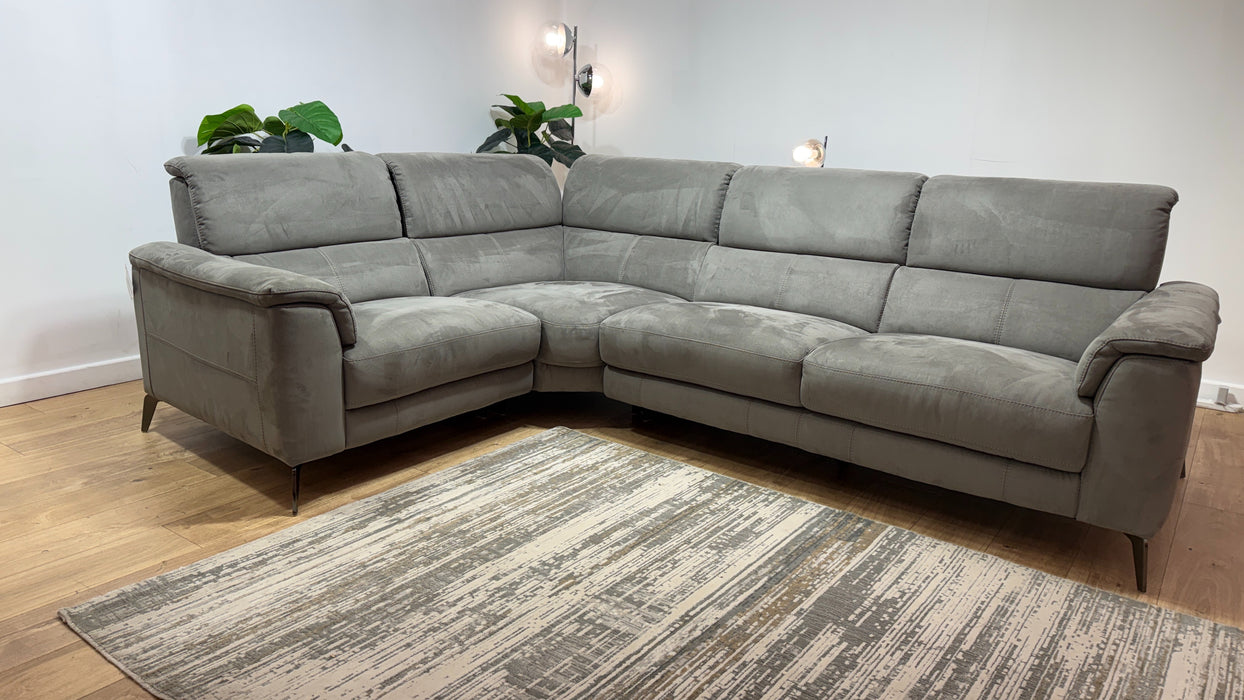 Sofology Illinois Fabric 1 Corner 2 in Lifestyle Textured Charcoal