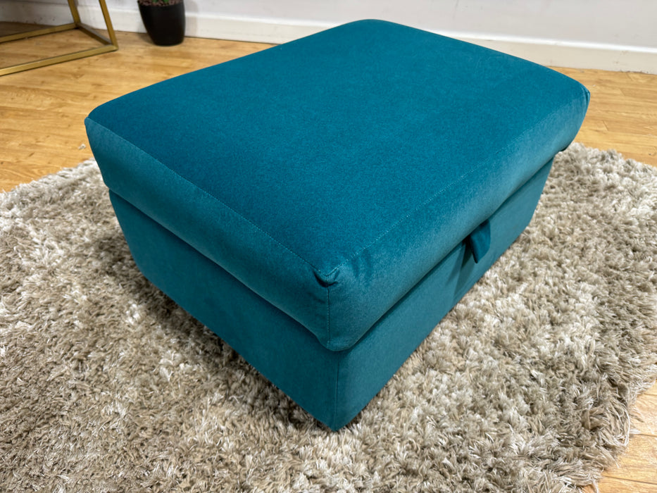 Finchley Storage Footstool Nordic Teal ( WA2 )