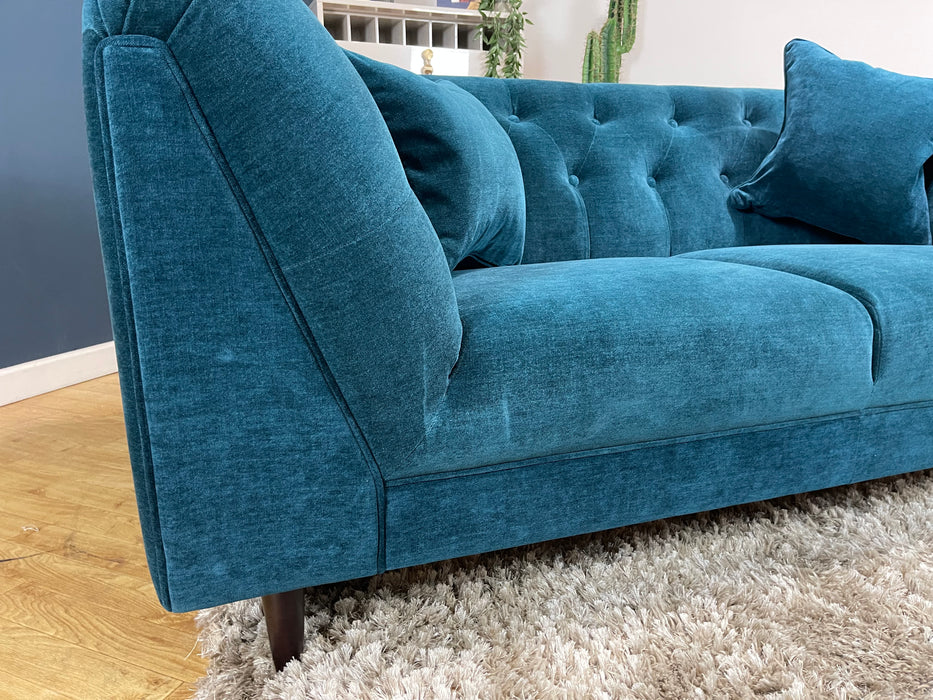 Bridgerton 2 Seater Fabric Aston Teal All Over (WA2)