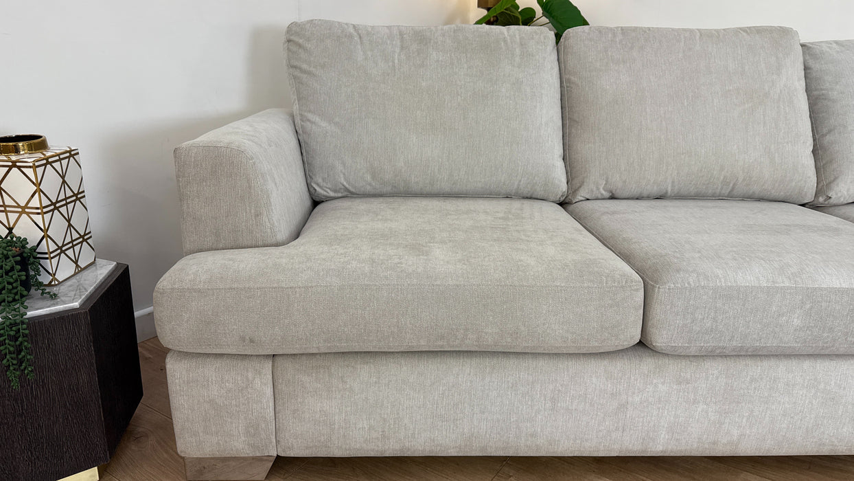 DFS Freya Fabric 4 Seater in Silver