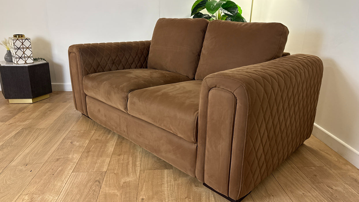 Sofology The Firenze Fabric 2 Seater in Lifestyle Nubuck Feel Pecan