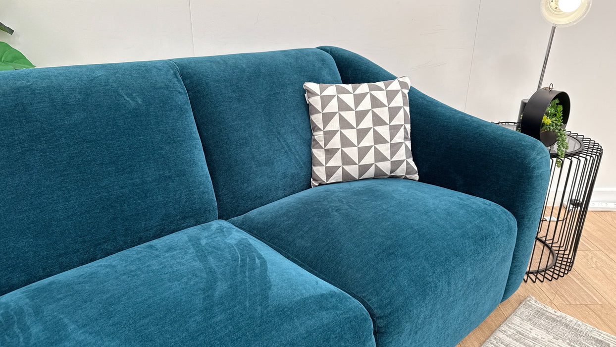 Sofology Bonbon Fabric 3 Seater in Bonbon Teal Mix