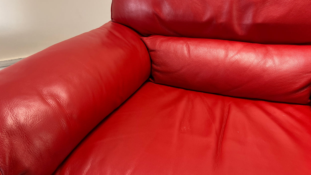 Santino - Leather Chair - Hampshire Red