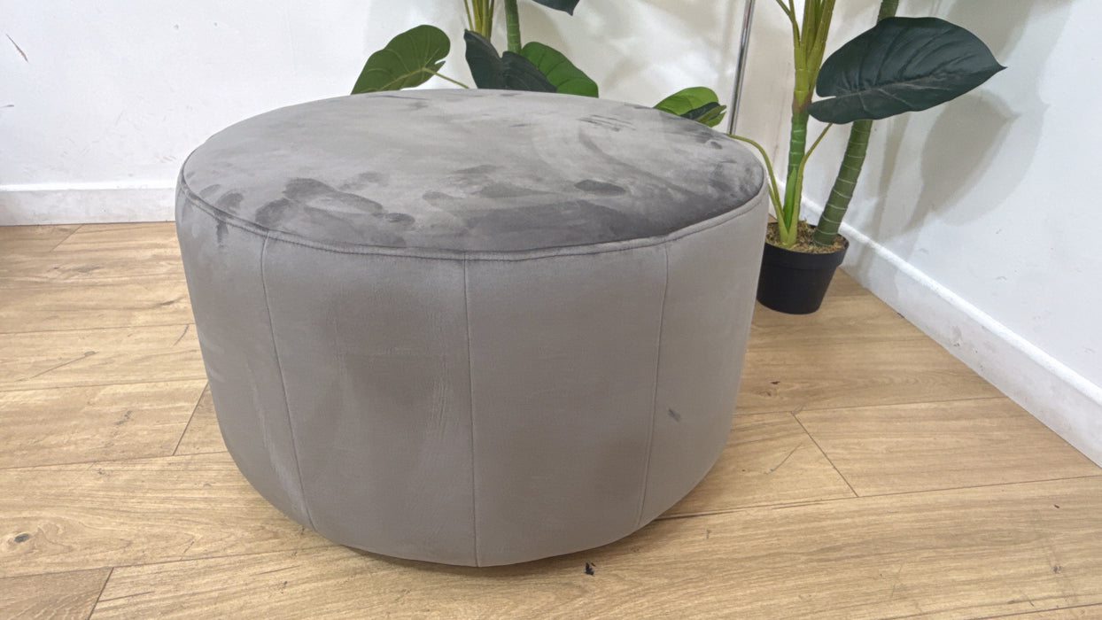 Sofology The Fitzrovia Footstool in Velvet Slate