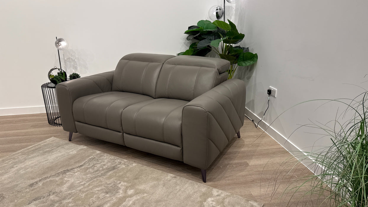 Sofology Allure Leather 2 Seater in Trusty Embossed Elephant