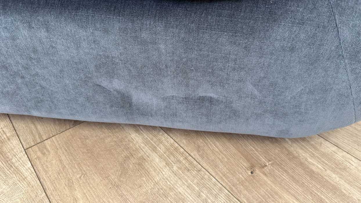 Sofology Cocoon Fabric 2 Seater Relaxed Chenille Charcoal