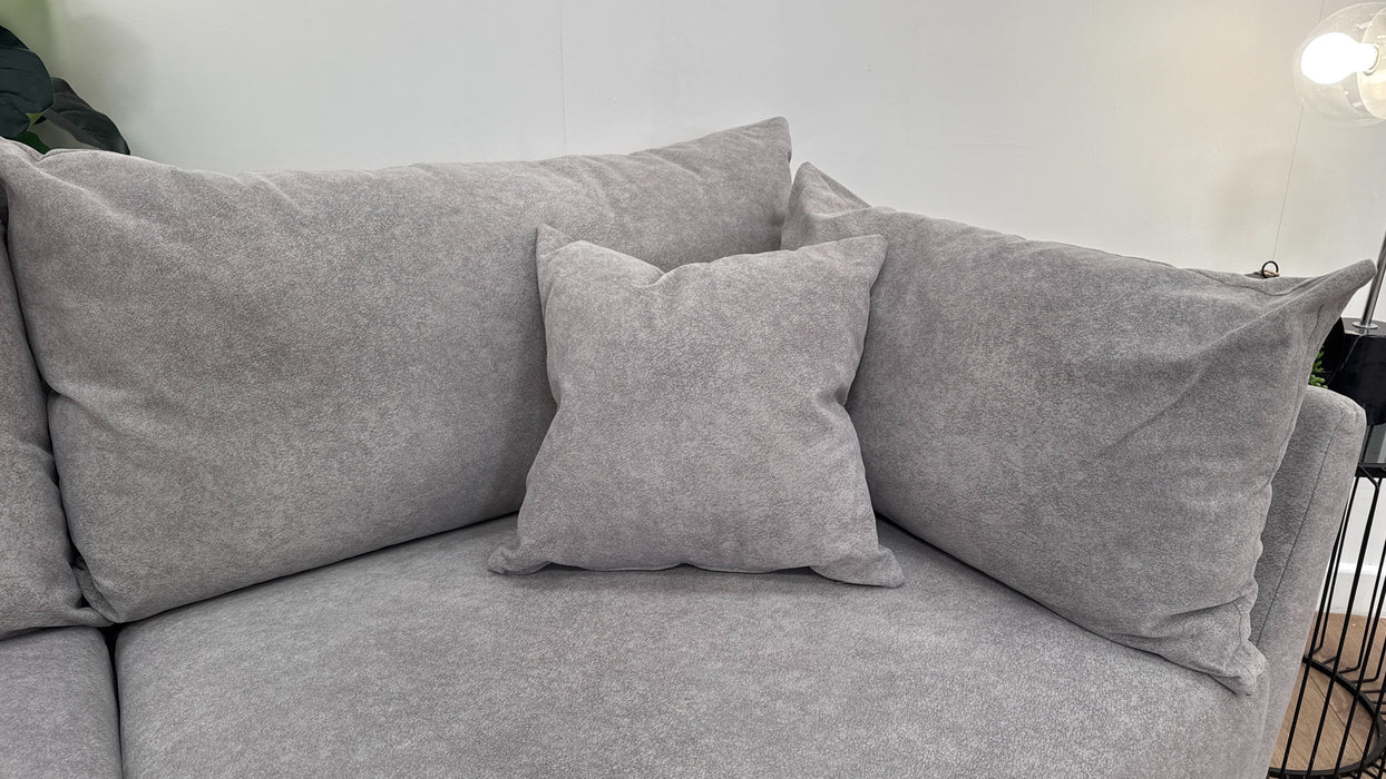 Sofology Tallulah Fabric 3 Seater in Lifestyle Marbled Silver