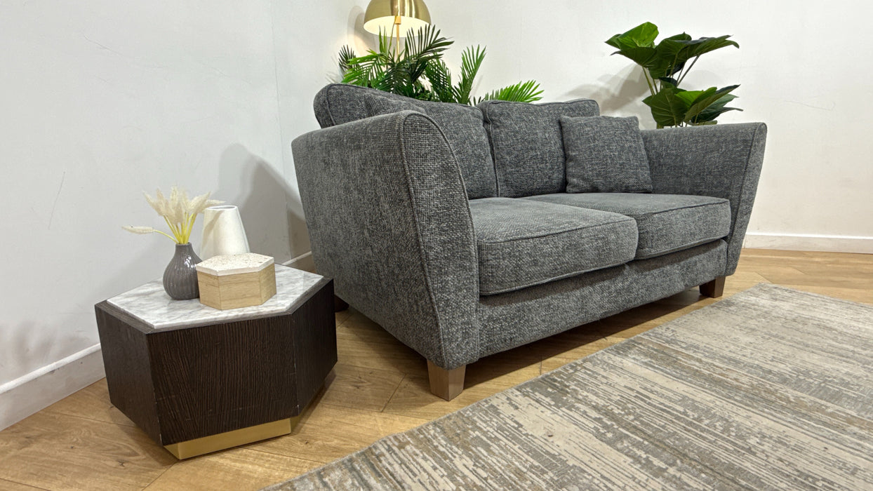 Sofology Canterbury Fabric 2 Seater in Weave Charcoal