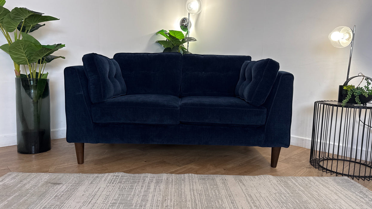 Sofology Cricket Fabric 2 Seater in Navy All Over
