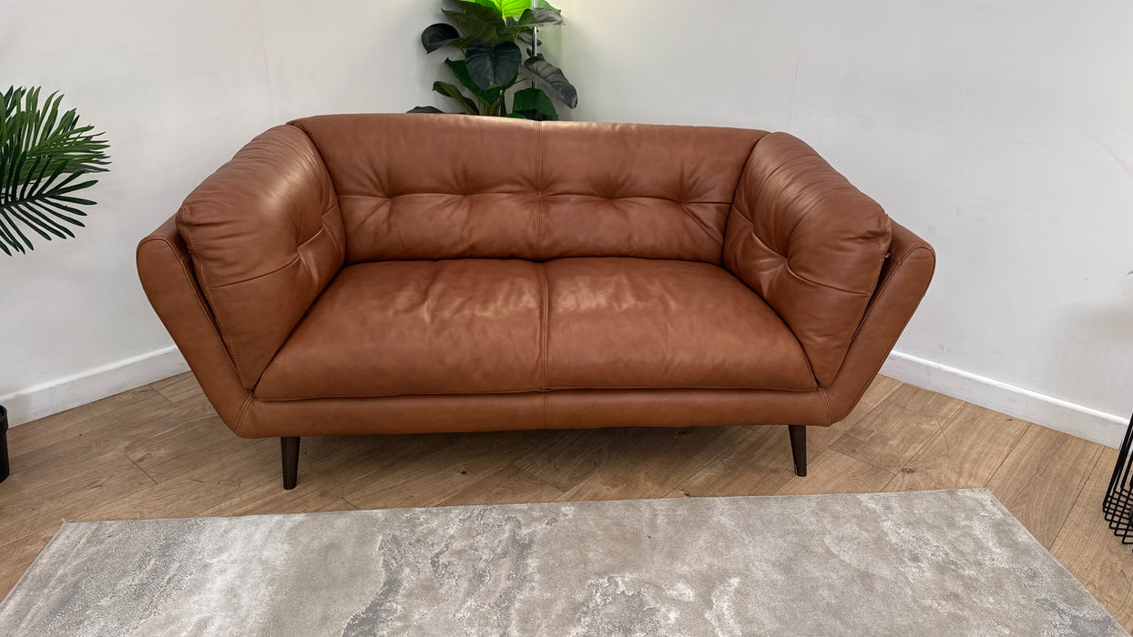 Sofology The Hygge Leather 2 Seater in Relaxed Soft Leather Tan