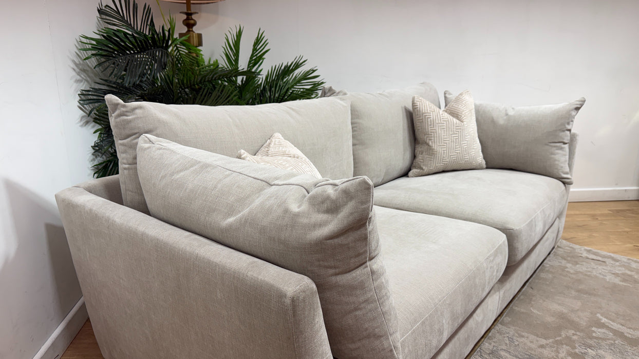 Sofology Tallulah Fabric 3 Seater in Soft Chenille Linen Mix