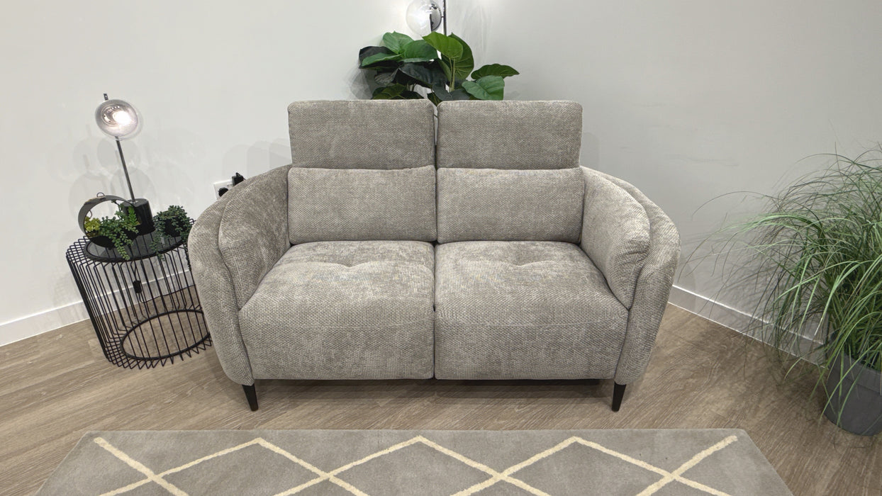 Sofology Ortega Fabric 2 Seater Power Recliner/Headrest in Aston
