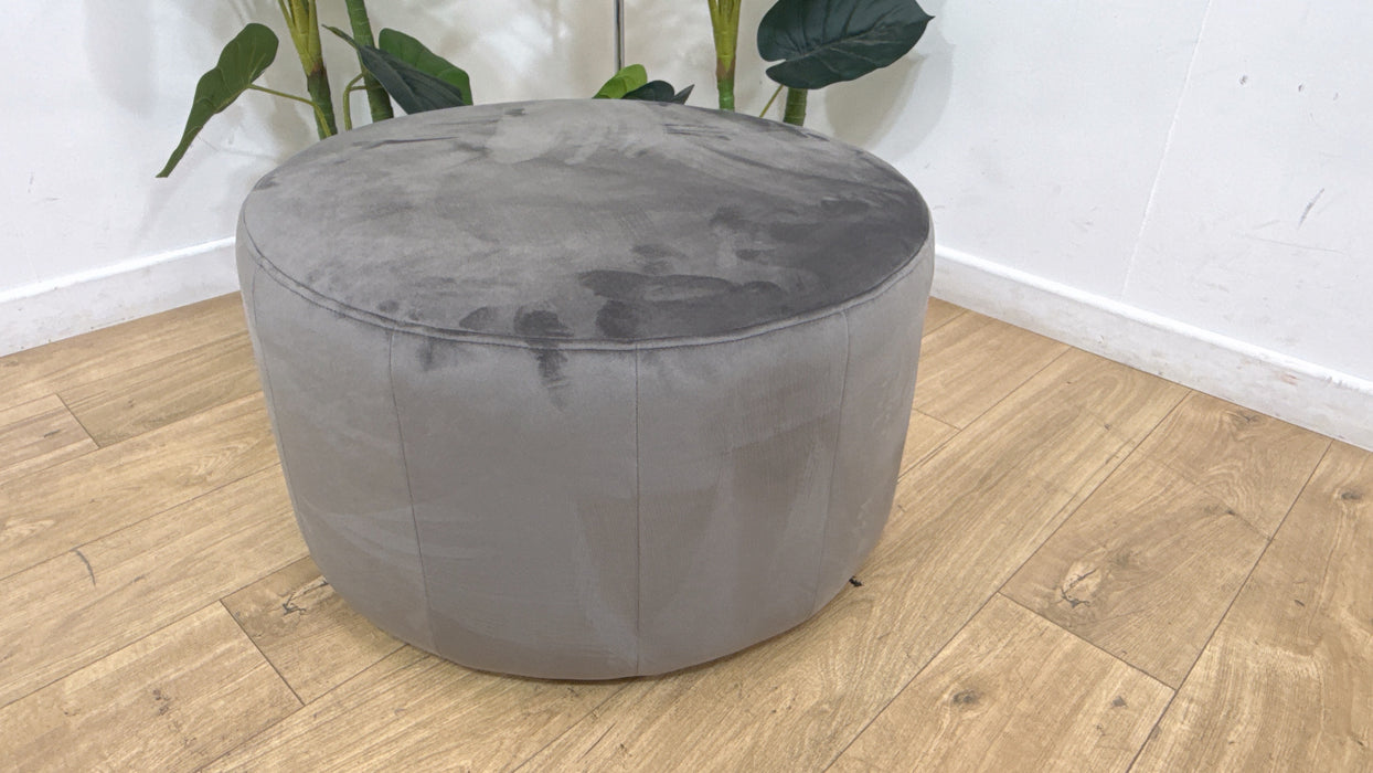 Sofology The Fitzrovia Footstool in Velvet Slate
