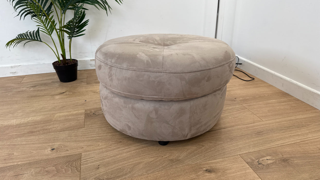 Cadenza - Fabric Storage Footstool - Nutmeg