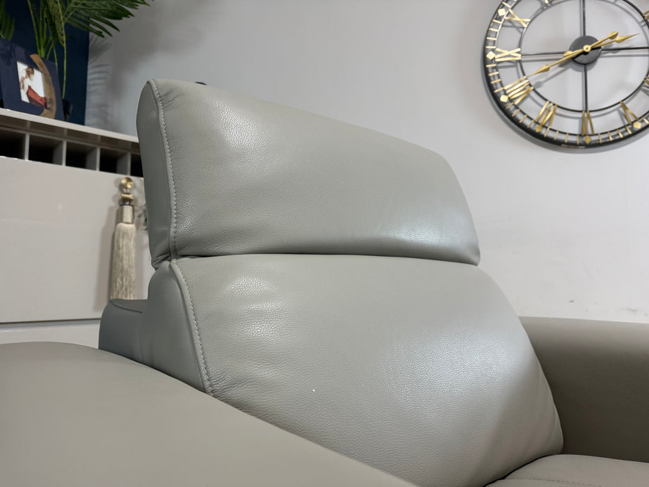 Marvella Leather Chair - Lead Grey - ( WA2 )