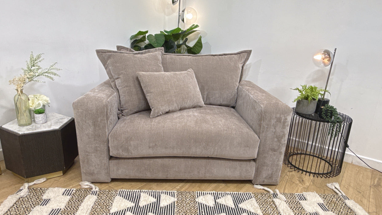 Sofology Cove Fabric Loveseat in  Soft Chenille Wicker All Over