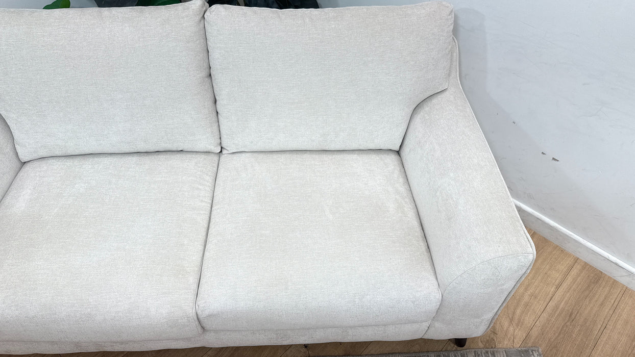 Sofology Mayfair Fabric 2 Seater in Linen Look Chenille Mist/Pearl Mix