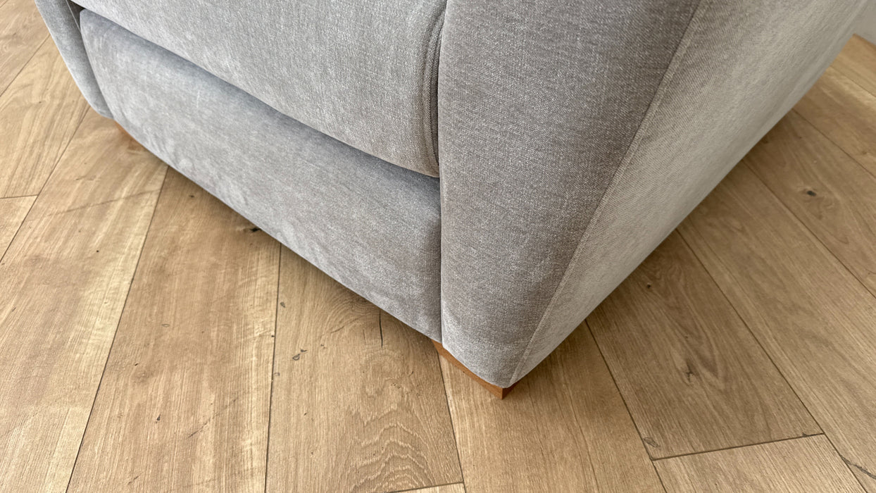 Sofology Calista Fabric Swivel Chair in Calista Soft Chenille Silver