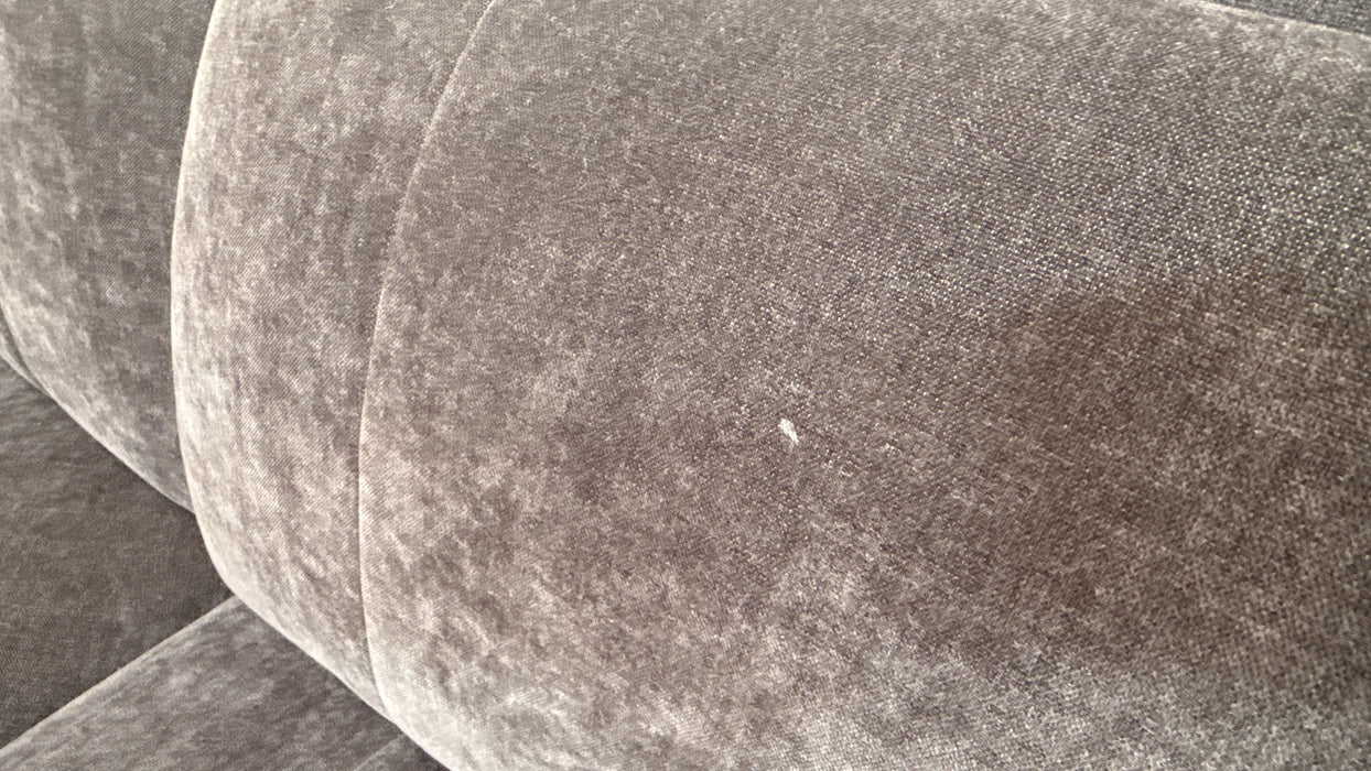 Sofology Lumiere Fabric 3 Corner 1.5 Power Recliner/Headrest Heated Seats in Relaxed Chenille Raisin
