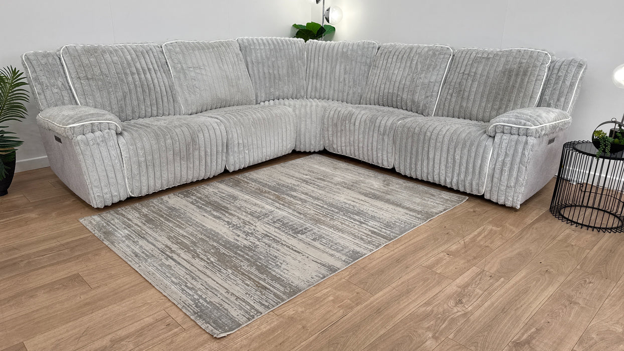 DFS Fuzzy Recliner 2 Corner 2 in Grey