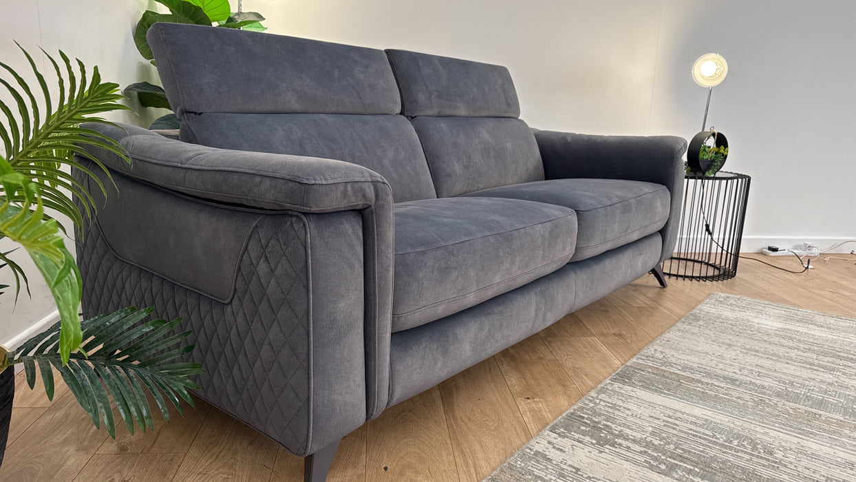 Sofology Ezra Fabric 3 Seater in Lifestyle Flecked Charcoal