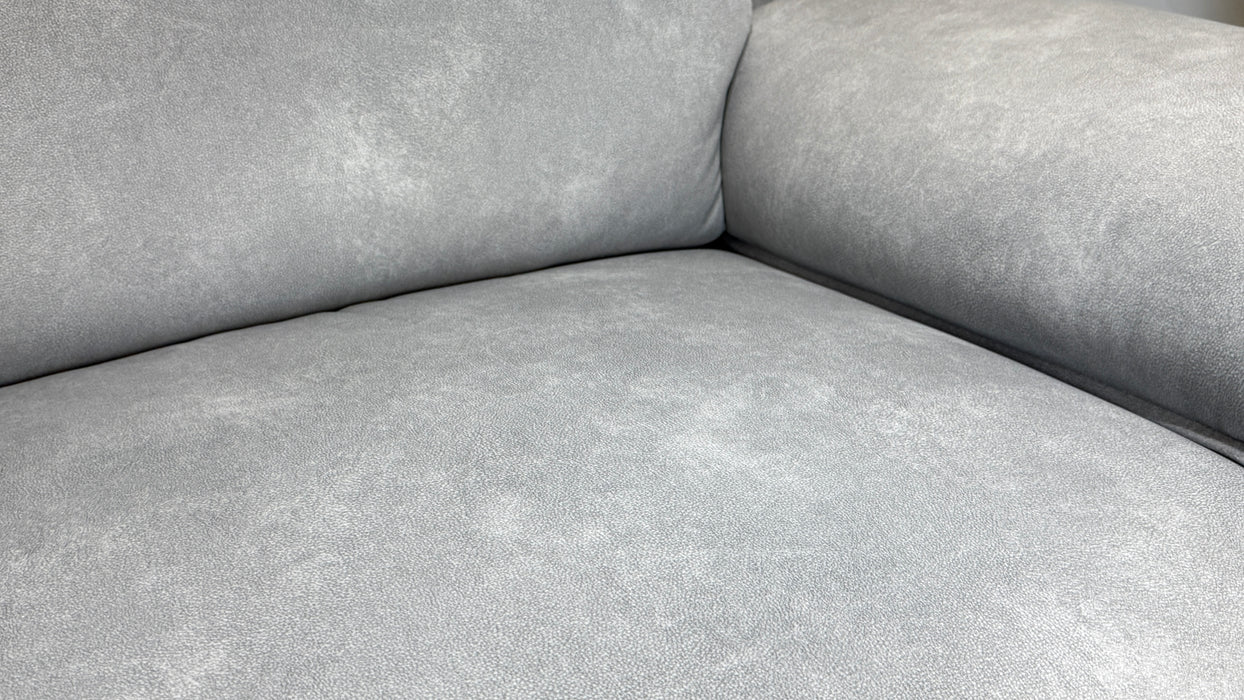 Benz 2 Seater - Lifestyle Flecked Fabric Silver