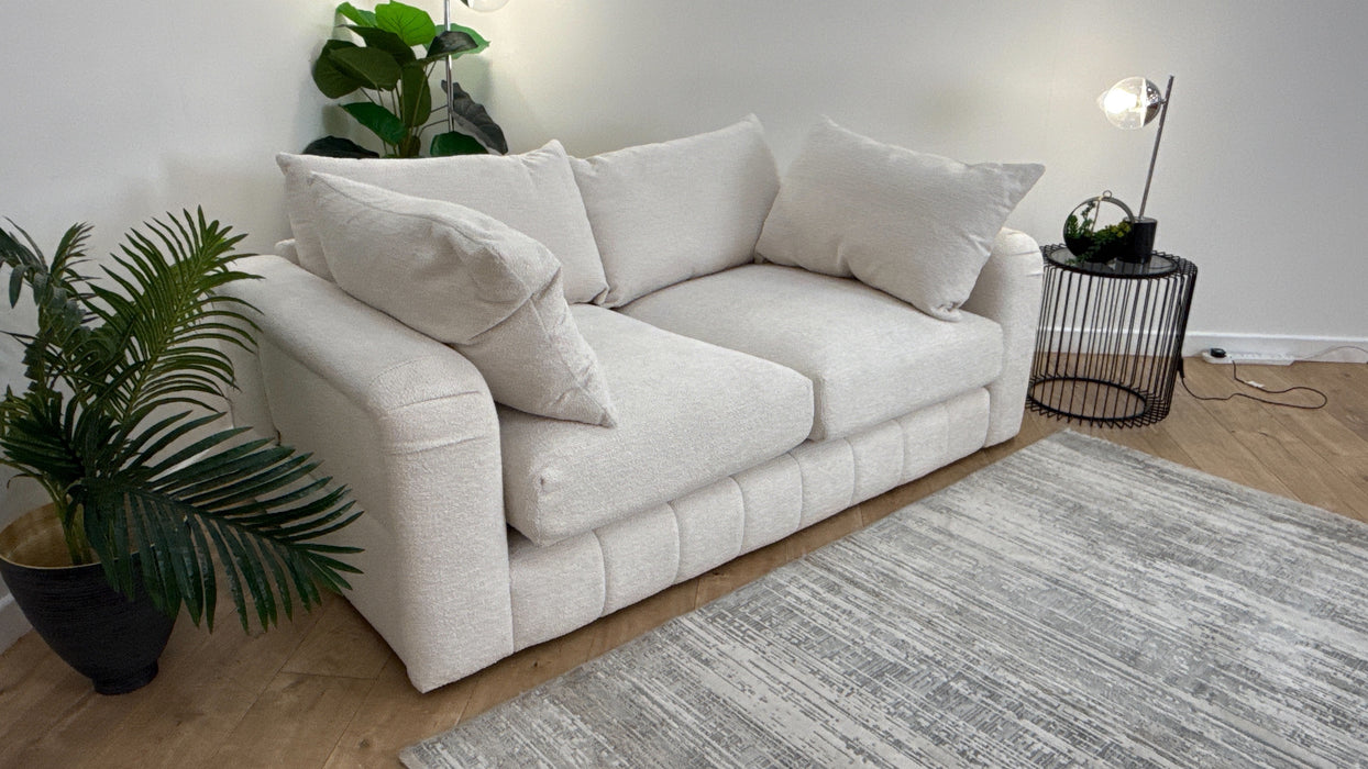 Sofology The Westwood Fabric 2 Seater Soft Boucle Ecru Mix