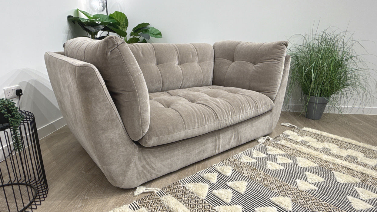 Sofology Cocoon Fabric 2 Seater in Relaxed Chenille Nutmeg