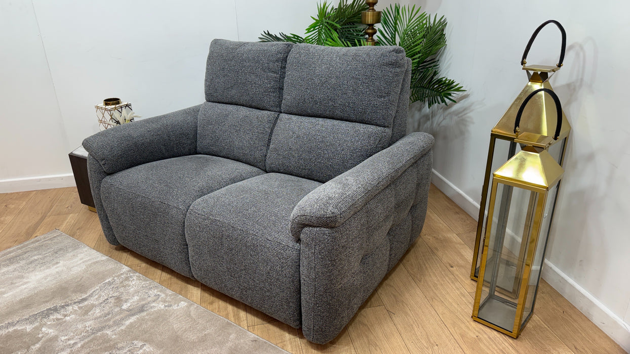 Sofology Ripley Fabric 2 Seater in Woven Textured Charcoal
