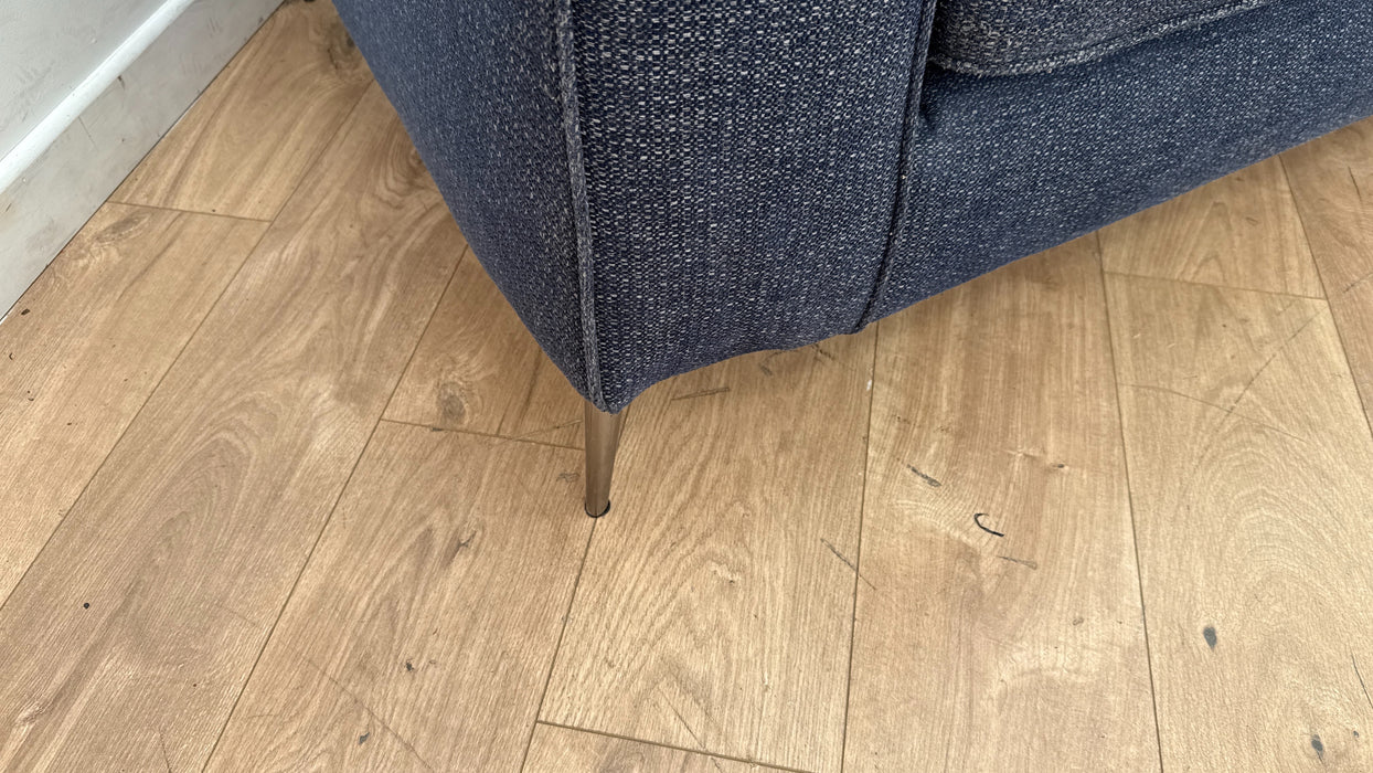 Sofology Andorra 3 Seater Sofa in Fabric Path Navy